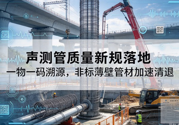 珠山声测管质量新规落地，一物一码溯源，非标薄壁管材加速清退